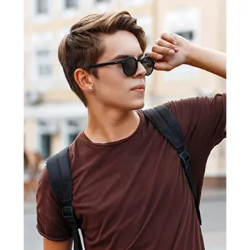 Moissanite Stud Earrings in 18K Gold Plated Silver