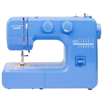 Janome Blue Couture Sewing Machine: Beginner-Friendly with Metal Frame & Tutorials