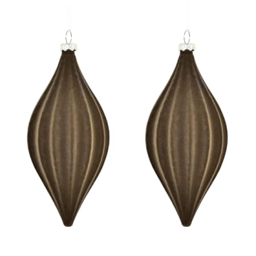 Elegant 2 Pcs Christmas Tree Ball Ornaments - Luxurious Velvet Design for Festive Decor