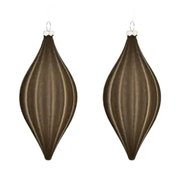 Elegant 2 Pcs Christmas Tree Ball Ornaments - Luxurious Velvet Design for Festive Decor