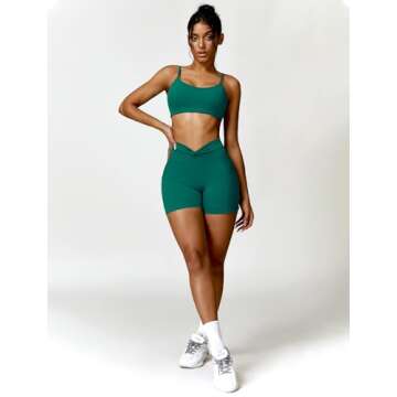 IWEMEK Women's Twist Back Gym Workout Sets