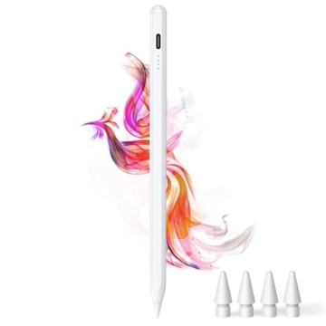 Stylus Pen for iPad 9th&10th - Type-c Charging Pencil for iPad Palm Rejection Active Pen Compatible ...