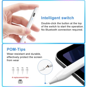 Affordable Stylus Pen for iPad - Palm Rejection & Fast Charging
