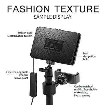 2-Pack LED Studio Streaming Lights, Portable Video Lighting for Video Recording Filming Camera Photo Photography Conference Game YouTube TikTok Shooting with Adjustable Tripod Stand & Color Filters