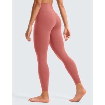 CRZ YOGA High Waisted Buttery Soft Lounge Legging 25 inches Briar Rose Medium