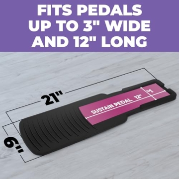 Non-Slip Sustain Pedal Mat for Keyboards