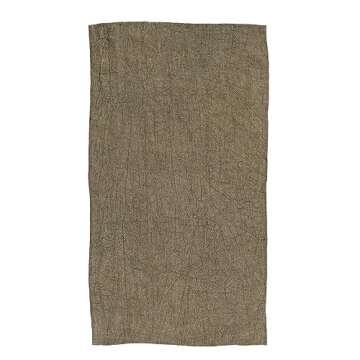 Creative Co-Op Olive Stonewashed Linen Tea Towel