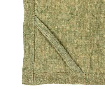 Creative Co-Op Olive Stonewashed Linen Tea Towel