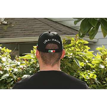 US/Italia Flags Embroidered Baseball Cap – Colorful Italian Hat - Italy Collection of Italian Pride Products at PSILoveItaly