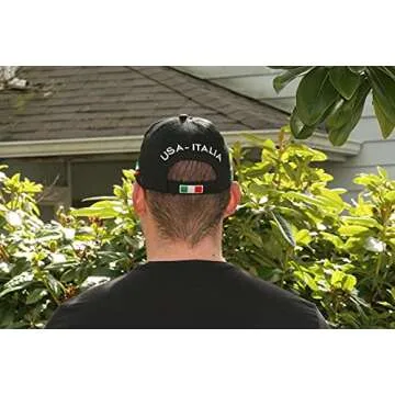 US/Italia Flags Embroidered Baseball Cap – Colorful Italian Hat - Italy Collection of Italian Pride Products at PSILoveItaly