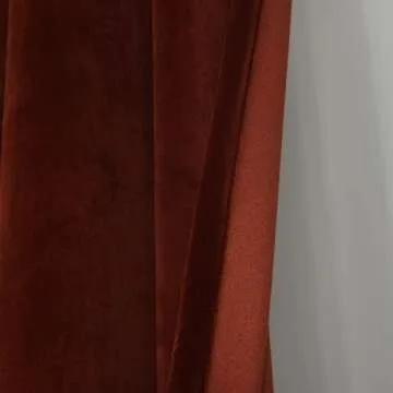 Roslynwood Burnt Ochre Velvet Curtains for Elegant Decor