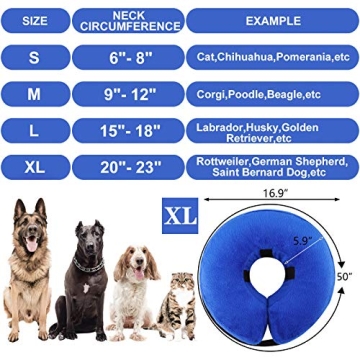 Comfortable Inflatable Dog Cone Collar for Recovery