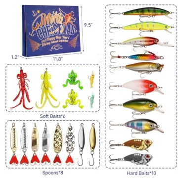 Fishing Advent Calendar 2024 with Lures & Tackle