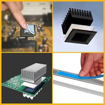 HPFIX Thermal Adhesive Tape 30mm by 25M, High Performance Thermally Conductive Tape Apply for Coolers, Heat Sink, LED Strips, Computer CPU, GPU, Easy to Apply & High Durability