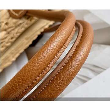 UniCloud Straw Tote Rattan Woven Summer Shoulder Bag (Light)