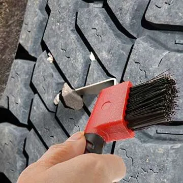 BOTH WINNERS Horse Hoof Pick Brush with Soft Touch Handle (Red)
