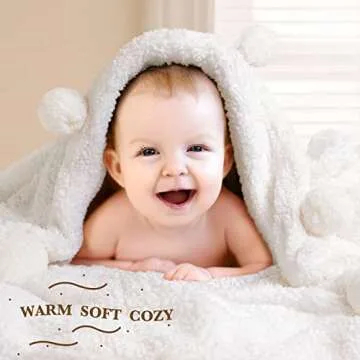 LBRO2M Double Sided Sherpa Blanket,King Size Super Soft Fuzzy Plush Warm Cozy Fluffy Throw Reversible Luxurious Blankets (White)