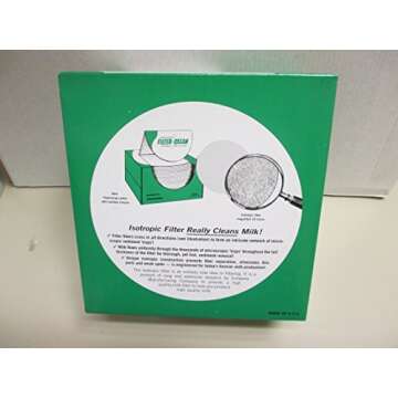 Schwartz Filter Disks 6.5" 100 Count Box Non-Gauze Milk Filters
