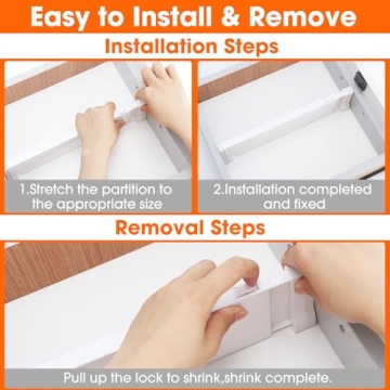 5 Pack Adjustable Drawer Organizers for Effective Storage