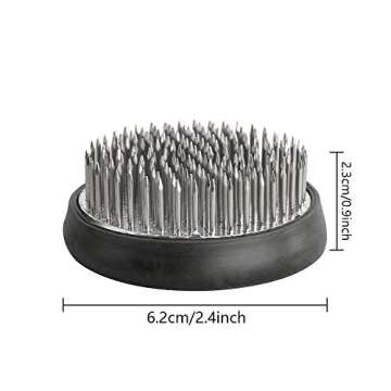 Flower Frog Stainless Steel Pin Frog Flower Arrangement Holder (2.4 Inch (2pcs))