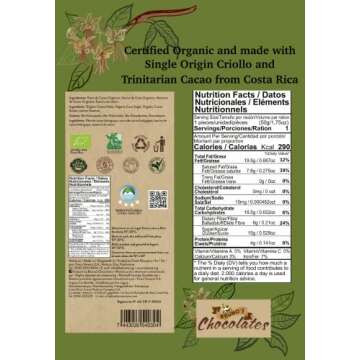 Kakoart Bruno's Chocolate | Chocolate Bars with flavors, 1.75oz/50g, 7 pack | Organic Single Origin ...