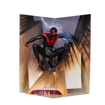 McFarlane Toys - Marvel Spider-Man 1:10th Scale Collectible with Scene (Miles Morales: Spider-Man #1...