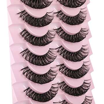 Wiwoseo 18MM False Eyelashes - 10 Pairs of Fluffy Volume Lash