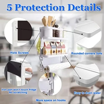 Dr.BeTree Magnetic Spice Rack - Space Saving Kitchen Solution