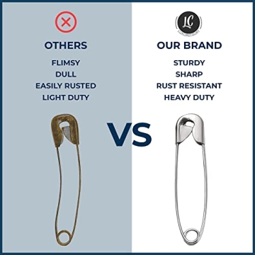 Luxurecourt 250 Pack Assorted Safety Pins for Crafts