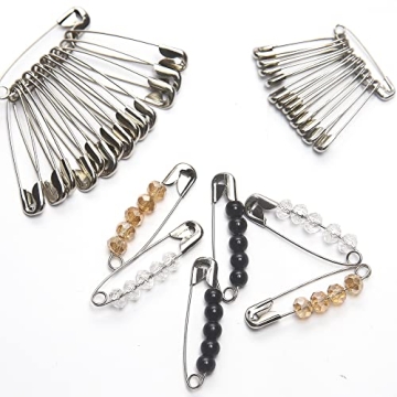 Luxurecourt 250 Pack Assorted Safety Pins for Crafts