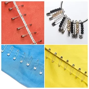 Luxurecourt 250 Pack Assorted Safety Pins for Crafts