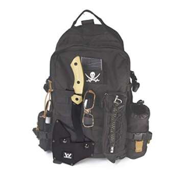 WEYLAND Survival Hatchet & Camping Axe with MOLLE Sheath - Small Tactical Bushcraft Camping Axes & Hatchets for Splitting & Chopping Wood, Kindling Splitter for fire, Throwing Tomahawk, Camp Hand Tool