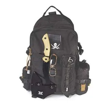 WEYLAND Survival Hatchet & Camping Axe with MOLLE Sheath - Small Tactical Bushcraft Camping Axes & Hatchets for Splitting & Chopping Wood, Kindling Splitter for fire, Throwing Tomahawk, Camp Hand Tool