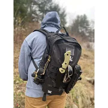 WEYLAND Survival Hatchet & Camping Axe with MOLLE Sheath - Small Tactical Bushcraft Camping Axes & Hatchets for Splitting & Chopping Wood, Kindling Splitter for fire, Throwing Tomahawk, Camp Hand Tool