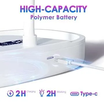 AORAEM UV Nail Lamp 3 Timer Settings 12W Rechargeable Gooseneck Nail Lamp with Digital Display Quicky Dry Led Nail Lamp for Professional Nail Salon Use Home DIY(Storage Groove Design)