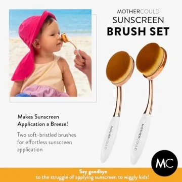 Mothercould Sunscreen Brush Set for Families and Kids