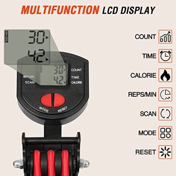 Foldable Indoor Rowing Machine with Adjustable Resistance