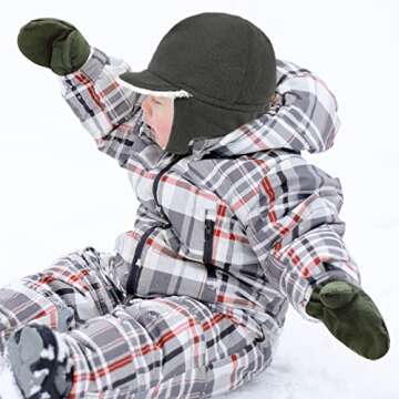 Sarfel Toddler Gloves Ages 2-4 Toddler Waterproof Mittens for Toddler Boys Toddler Mittens Waterproof Toddler Winter Gloves 4T