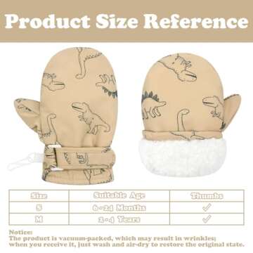 Sarfel Toddler Gloves Ages 2-4 Toddler Waterproof Mittens for Toddler Boys Toddler Mittens Waterproof Toddler Winter Gloves 4T