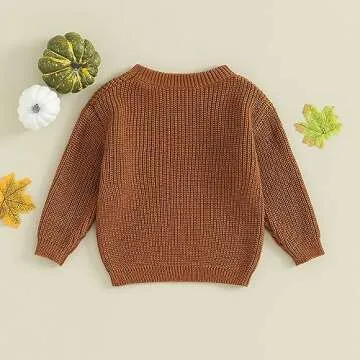 Karwuiio Cozy Knit Toddler Sweater for Stylish Kids