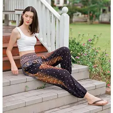 Banjamath® Women's Boho Yoga Palazzo Pants - Comfy & Chic