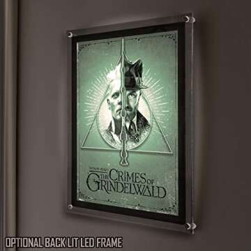 MIGHTYPRINT Fantastic Beasts - Crimes of Grindelwald - Deathly Hallows - Dumbledore - Jude Law - Johnny Depp – Durable 17” x 24" Wall Art – NOT Made of Paper – Officially Licensed Collectible