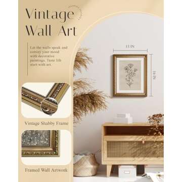 InSimSea Gold Framed Wall Art for Elegant Home Decor