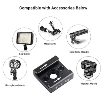 SmallRig Cold Shoe Mounts for Cameras - 2pcs Set