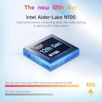 NIMO 15.6 FHD Laptop, Intel 12th Gen N100, 8GB RAM