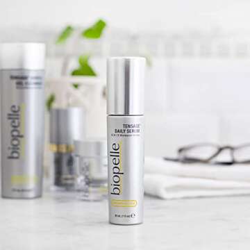 Biopelle Tensage Growth Factor Daily Facial Serum with SCA 15 Biorepair Index, 1 Oz