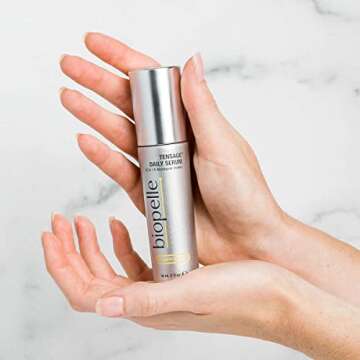 Biopelle Tensage Growth Factor Daily Facial Serum with SCA 15 Biorepair Index, 1 Oz