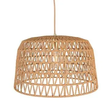 Crafted Bohemian Ceiling Light with Brushed Gold Accents