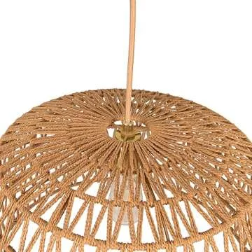 Crafted Bohemian Ceiling Light with Brushed Gold Accents
