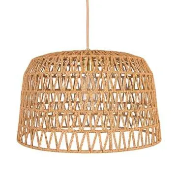 Crafted Bohemian Ceiling Light with Brushed Gold Accents
